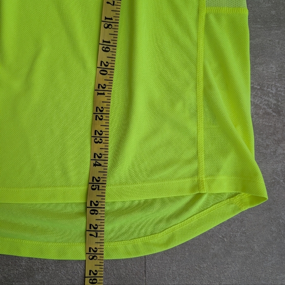 Nike Pullover Running Mens Small Neon Yellow Dri-Fit Quarter Zip Golf Athletic - Picture 5 of 9